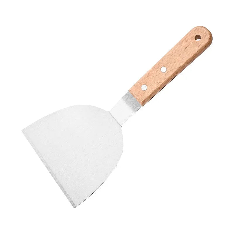 Hot Selling Baking Spatula Outdoor Barbecue Spatula Hamburger Turner Stainless Steel Pizza Shovel
