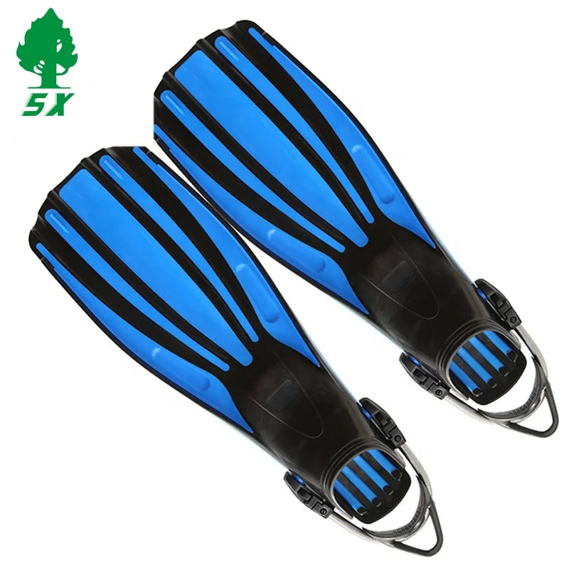 Hot Sale Adjustable Strap Swimming Long Blade Fins Diving Fins
