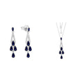 QX Custom OEM Luxury Fine Jewelry Women 925 Sterling Silver Zircon Necklaces Earrings Jewelry Set for Women