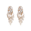 Pearl Earrings for Women Dangle Pearls Earrings Studs Gold Pendant Chandelier Earrings Statement Boho Drop Ear Rings Jewelry