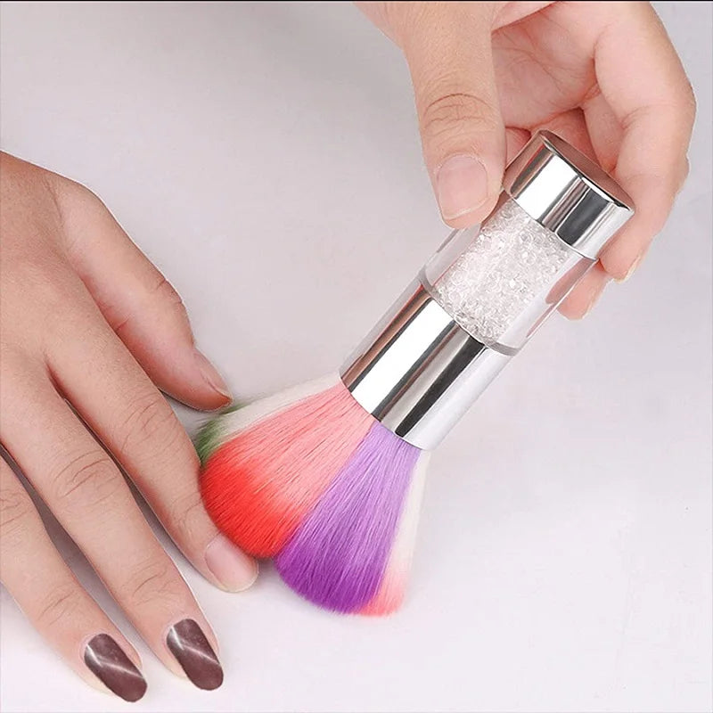 Nail Art Dust Brush Remover Nail Powder Dust Brush Cleaning Brush Tools for Acrylic Gel UV Nail