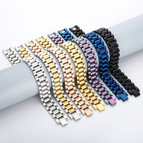 Quality Guarantee Creative Wide Bracelet Jewelry Non Tarnish Stainless Steel Bracelet Multicolor Strap Type Bracelet to My Son