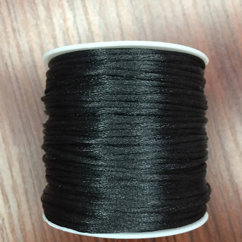 Wholesale 2mm 45M Polyester  Beading Bracelet Accessories for Jewelry Stringing Making Jade Silk Thread Chinese Knot Cord Line