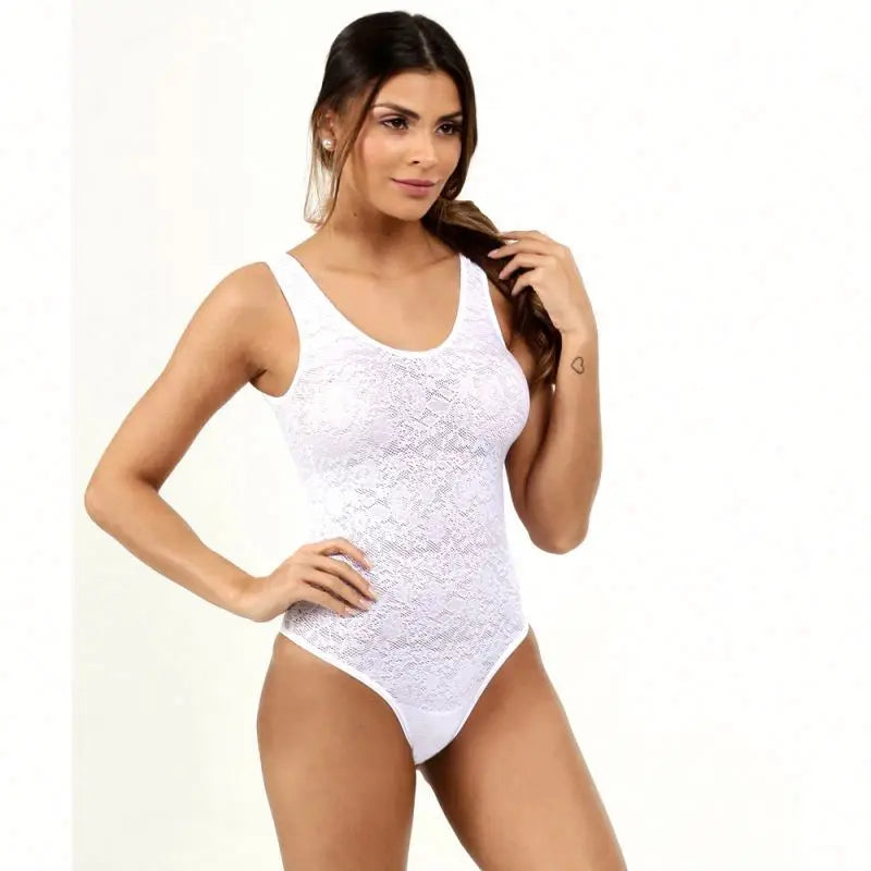 Young Girls Sexy Woman Junior Lingerie Bodysuits Black White Lace Transparent Open for Plus Size Thong Panties for Spring Season