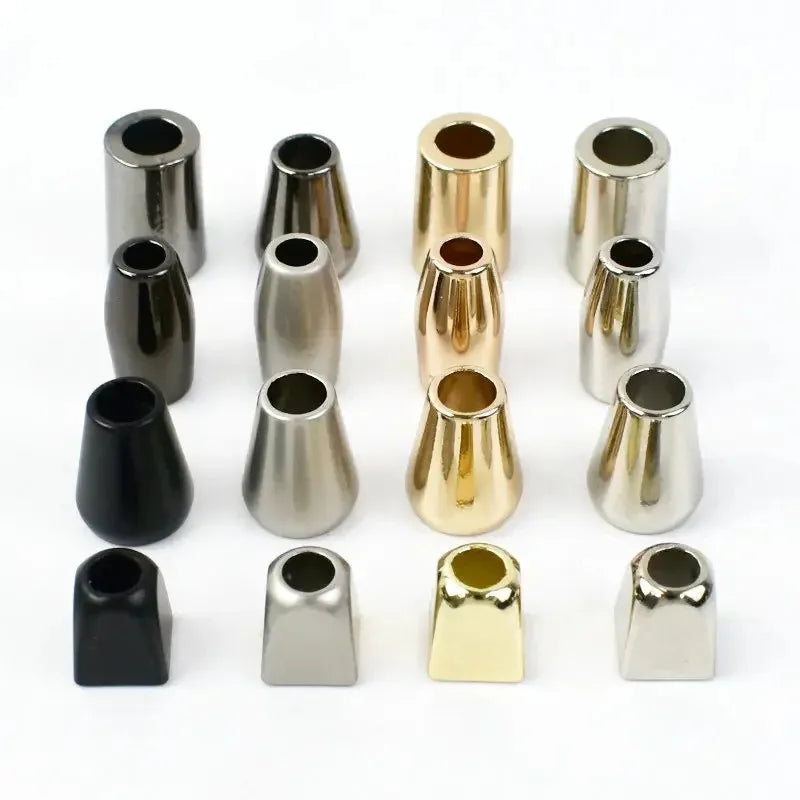 Meetee G9-3 DIY Garment Accessories 4*5*13mm Alloy Anti-Slip Elastic Adjusting Buckle Cord End Removable Stop Spring Button