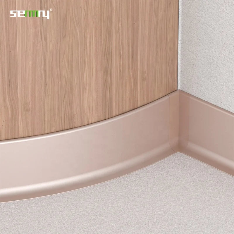 Modern Aluminum Baseboard Skirting Profile Waterproof ISO9001 Certified Skirting Board Wall Flooring 30% T/T Payment Free Sample