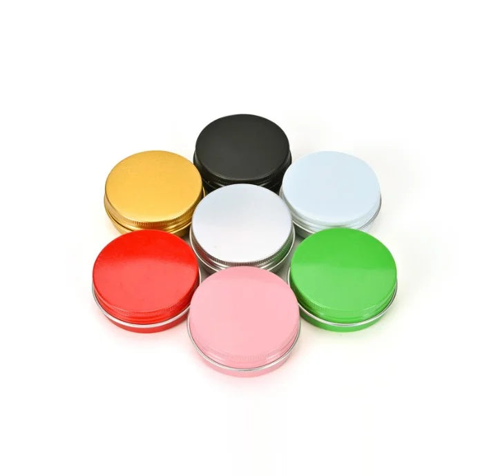 30ml Colorful Small Round Aluminum Can Tin Jars DIY Cosmetics Cream Metal Box for Candle Ointment