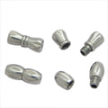 Wholesale Stainless Steel Peanut Screw Type Clasp for Leather Bracelet Necklace Clasp Jewelry Accessories Clasp