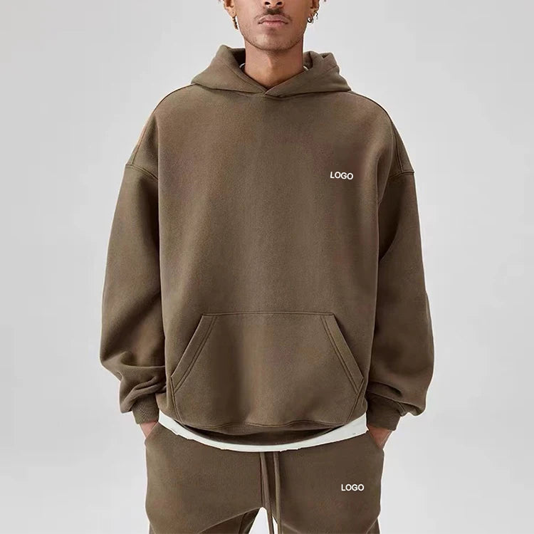 E220766 Custom Cotton Hoodie Unisex Sweatshirt Fleece Plain Hoodies No String Men's Hoodies & Sweatshirts Winter Pullover