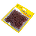 50pcs/bag 8cm Lifelike Soft Plastic Fishing Lure Simulation Red Worms Artificial Fishing Lures