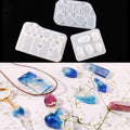 YS DIY Necklace Tag Silicone Keychain Mold Star Heart Round Bow Bone Rectangle Shapes Charm Mould Pendant Making Pet Tags Tools