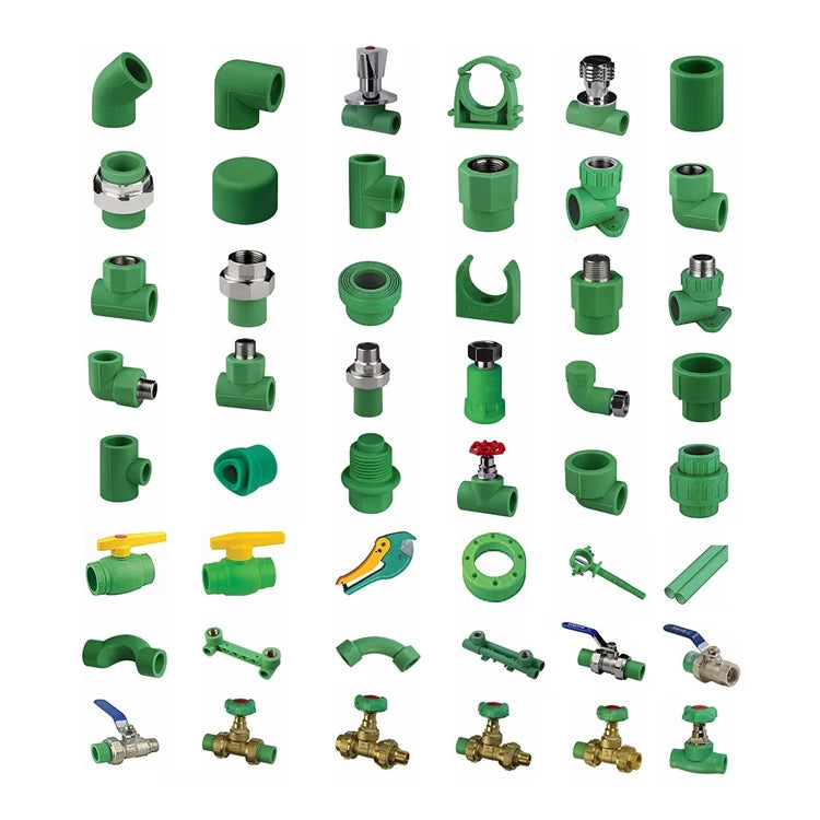 REHOME Water Supply Full Size Plumbing Material PN25 Plastic PPR Pipe Fitting PPR Tube Fittings