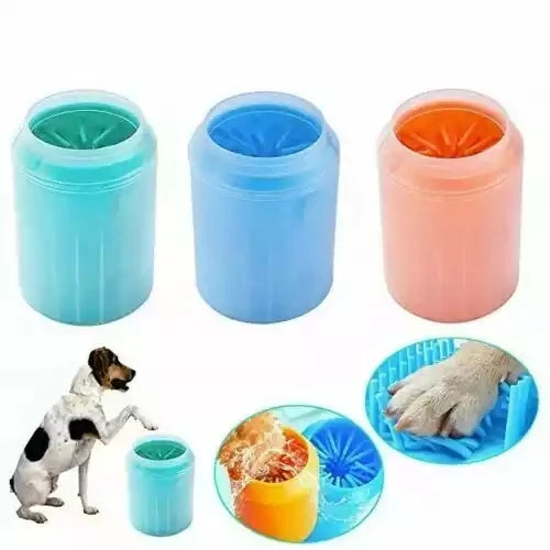 Paw Washing Feet Brush Cleaner Clean Dogs Feet Cleaner Cup Soft Silicone Pet Foot Washer Cup Pet Paw Grooming