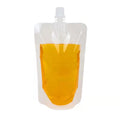 MOQ 500 Soft Drink and Fruit Juice Beverage Stand up Spout Drink Pouch Take Away Drink Spout Bag in Stock