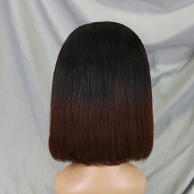 Wholesale 1BT4 Color Wig Silky Straight Hair Wigs bob Wigs for Black Women