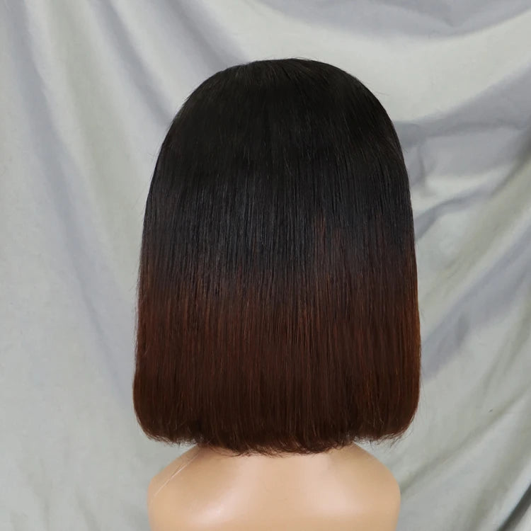 Wholesale 1BT4 Color Wig Silky Straight Hair Wigs bob Wigs for Black Women