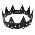 Cross-border Fashion Party Carnival Stage Performance Dress up Leather Queen Crown Tiara
