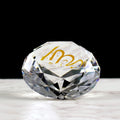 Custom Muslim Souvenirs Gift 80mm Clear Crystal Glass Diamond Moslem Wedding Favors Return Gifts