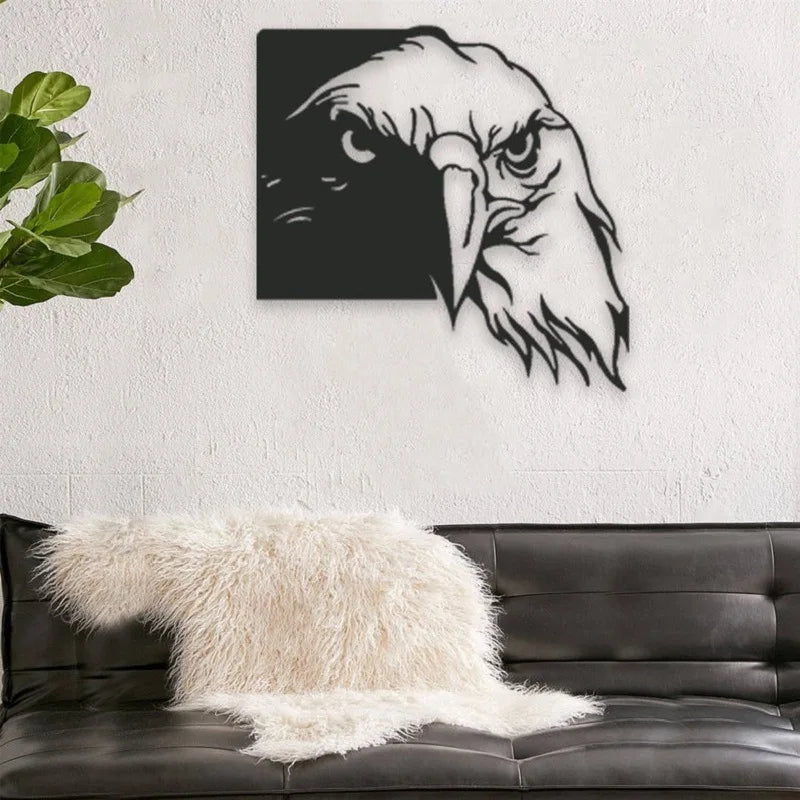 Eagle Iron WJD59 Silhouette Autocollant Murale Metal Wall Decor