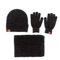 Customized Outdoor Driving Thermal Winter Man Knit Acrylic Hat Beanie Scarf and Glove Sets