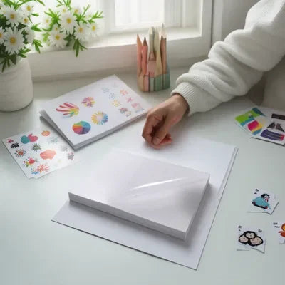 A4 A3 Transparent Vinyl PET Self-Adhesive Sticker Paper Custom Clear Waterproof Inkjet Photo Paper for Candle Use