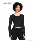 Sport Shirt Custom Logo US Size 90%Polyester Long Sleeve Workout Running Women Yoga Fitness T Shirt Crop Tops With Finger Holes