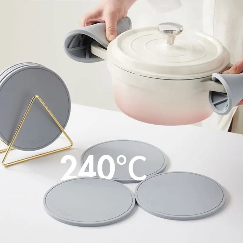 Hot Sale Silicone Table Heat Insulation Mat Tabletop Coaster Bowl and Dish Pad SIlicone Trivet Mat for Table