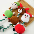 Wholesale Durable Christmas Dog Gifts Santa Claus Dog Chew Push Rope Toys
