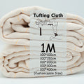 Ready Stock Factory Sale 1*1 m Tufting Gun Carpet Rug Cloth Monks Cloth Cotton Polyester Mixed for Tufting Gun Rug DIY