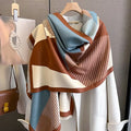 Quality Custom Warm Shawl Scarf Fashion Women Print Pashmina Blanket Wraps Daul-sided Printed Scarf for Winter