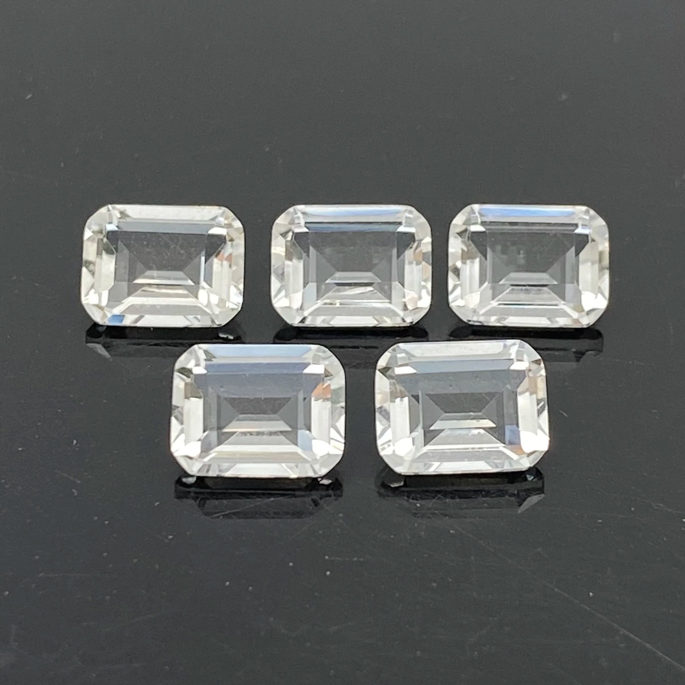 Octagon 5x3mm ~20x15mm Good Quality Crystal Faceted Gemstone Natural Quartz Clear Quartz for Jewelry Making Natural White Quartz