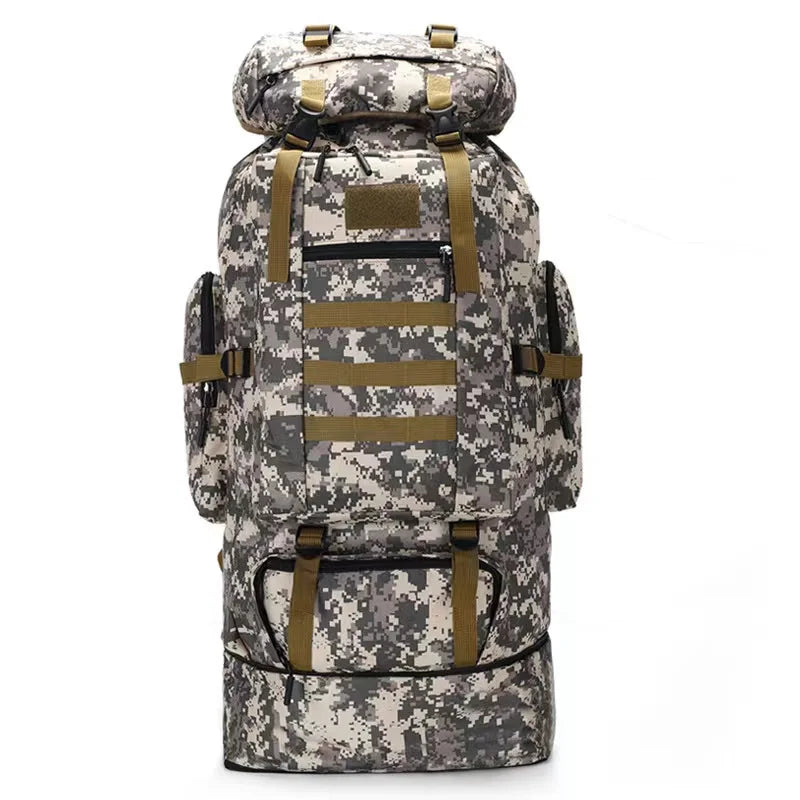 75-100L Large Capacity 3D Tactical Backpack Outdoor Hunting Sports Mountaineering Shoulder Hiking Camping Travel Backpack