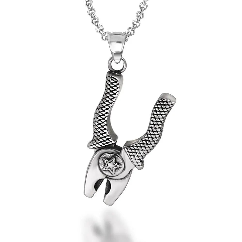 Fashion Tools Jewelry Stainless Steel Pliers Pendant Necklace for Men