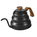 Gooseneck Pour Over Coffee Kettle with Wooden Handle Stainless Steel Coffee Pot Kettle Drip Kettle 1L