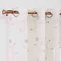 Wholesale Two-Color Floral Embroidery Sheer Curtains Fancy Design for Home Living Room Bedroom