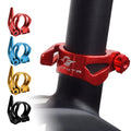 Bike Quick Release Seatpost Clamp 31.8/34.9mm Ultralight MTB Road Bike Tube Clip Bicycle Seat Post Clamp Aluminum Alloy 55g