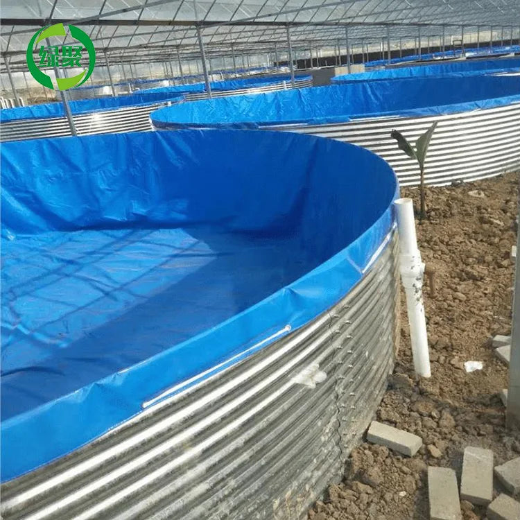 Lvju Metal Galvanized Water Tank 10 Foot Galvanized Stock Tank for Irrigation Water Store/ Fire Protection