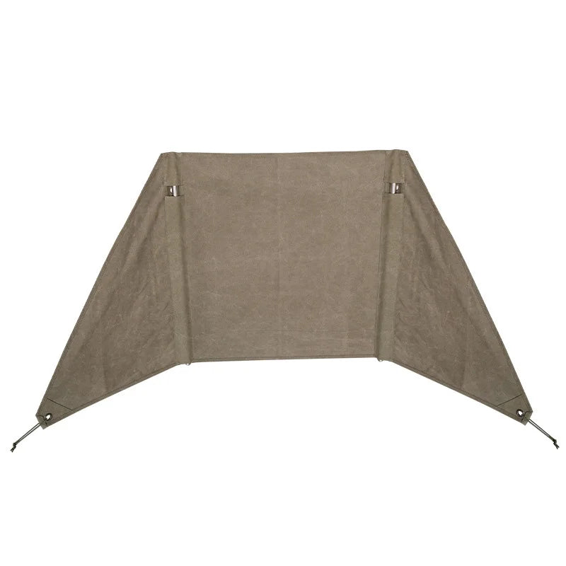 Campingmoon B660 Outdoor Camping Windproof Canvas BBQ Picnic Cooking Grill Tarp Fire Burning Wind Resistant Equipment