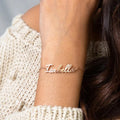 Dropshipping  EManco High-quality Personalized Custom Girls  Baby Name Plate Bracelet 316l Stainless Steel Jewelry Name