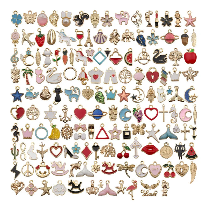 150pcs Mixed Designs Alloy Charms for Jewelry Making Alloy Designer Charms