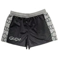 Ready Ship Custom Men's Rugby Footy Shorts Pockets Black Panters Sublimation Breathable Quick Dry Anti-Bacterial Private Label