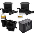 Hot Sale Silicone Smooth Ice Cube Tray Mold Food Grade Slower Melting Round Ice Cube Tray With Lid Ice Ball Maker Mold