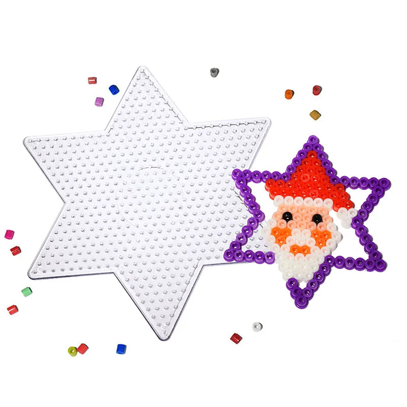 Education Puzzle Diy Craft Fuse Beads Transparent 5mm Perler Beads Pegboard