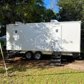 Custom Luxury Portable Toilet Trailer Shower Door Sliding Shower Enclosure Shower Room Restroom Bathroom Trailer