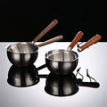 304 Stainless Steel Multifunctional Splash Pan Hot Oil Mini Sauce Milk Pan 3030014
