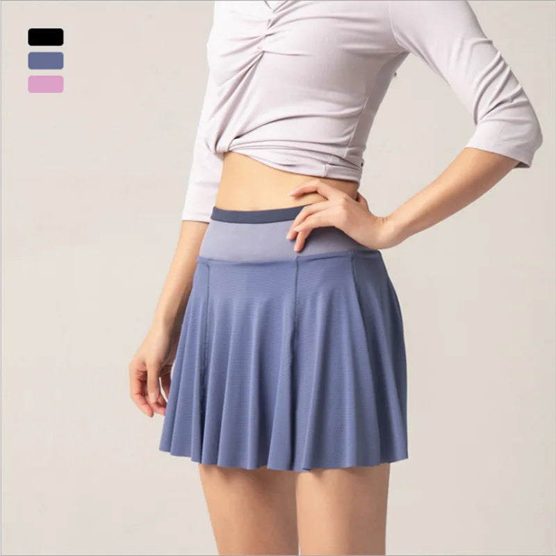 Wholesale Quick Drying Tennis Pleated With Shorts Mini Skirt Fitness Sportswear Sports Gym Fitness Skirts Athletic Wear Clothing