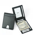 Vintage Mens Real Leather Bifold Money Clip Wallet Rfid Blocking Cowhide Short Wallets Leather Men