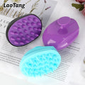 Scalp Care Head Scrubber Handheld Soft Hair Washing Massage Brush Silicone Hair Scalp Massager Shampoo Brush