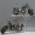 Antique Bike Desk Decor Vintage Motorcycle Metal Sculpture Retro Biker Gift for Men Customizable Wholesale Home Decoration