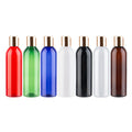 120ml 150ml 200ml 300ml Press Cap Empty Plastic Lotion Refillable Bottles PET Disc Top Cap Shampoo Emulsion Cosmetic Container